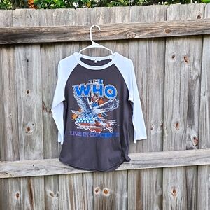 The Who concert graphic tshirt  farewell tour 82 tm